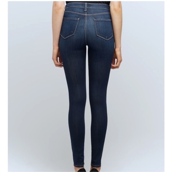 L'Agence Charmain High Waist Skinny Jeans Women's Size 25 Canyon Dark Wash Denim - Picture 1 of 11